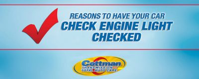 check engine light on? reason to have it checked.