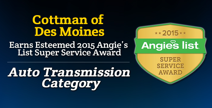 Cottman of Des Moines - Angie's List Super Service Award 2015 Winner