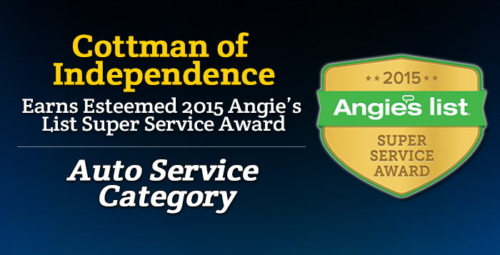 Cottman of Independence - Angie's List Super Service Award 2015 Winner