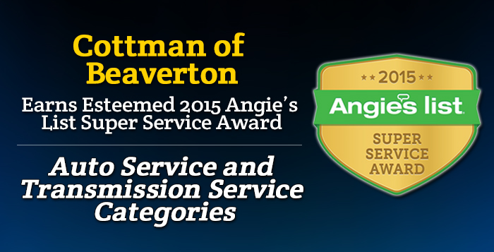 Cottman of Beaverton, OR - Angie's List Super Service Award 2015 Winners