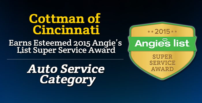 Cottman of Cincinnati, OH - Angie's List Super Service 2015 Award Winner