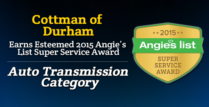 Cottman of Durham, NC - Angie's List Super Service Award 2015 Winner