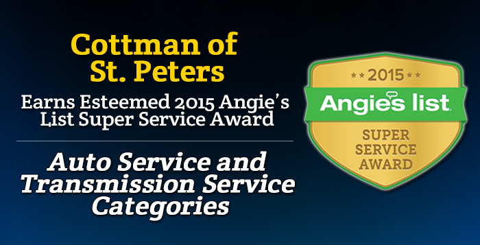 Cottman of St. Peters, MO - Angie's List Super Service Award 2015 Winners