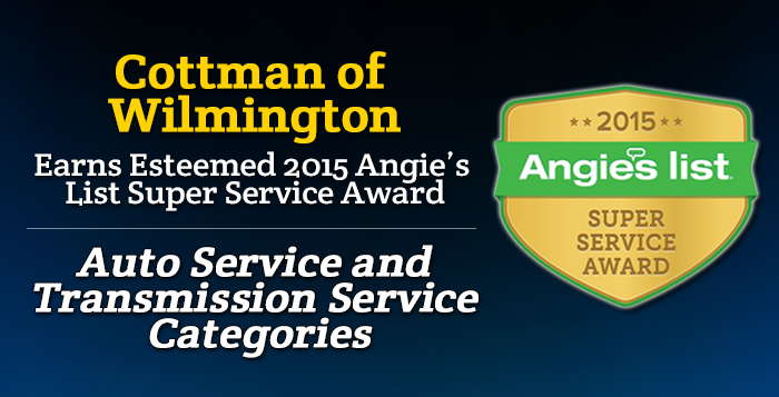 Cottman of Wilmington, NC - Angie's List Super Service Award 2015 Winner