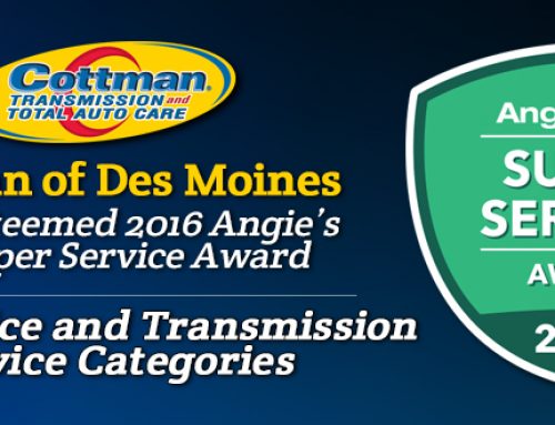 Cottman of Des Moines Receives 2016  Angie’s List Super Service Award